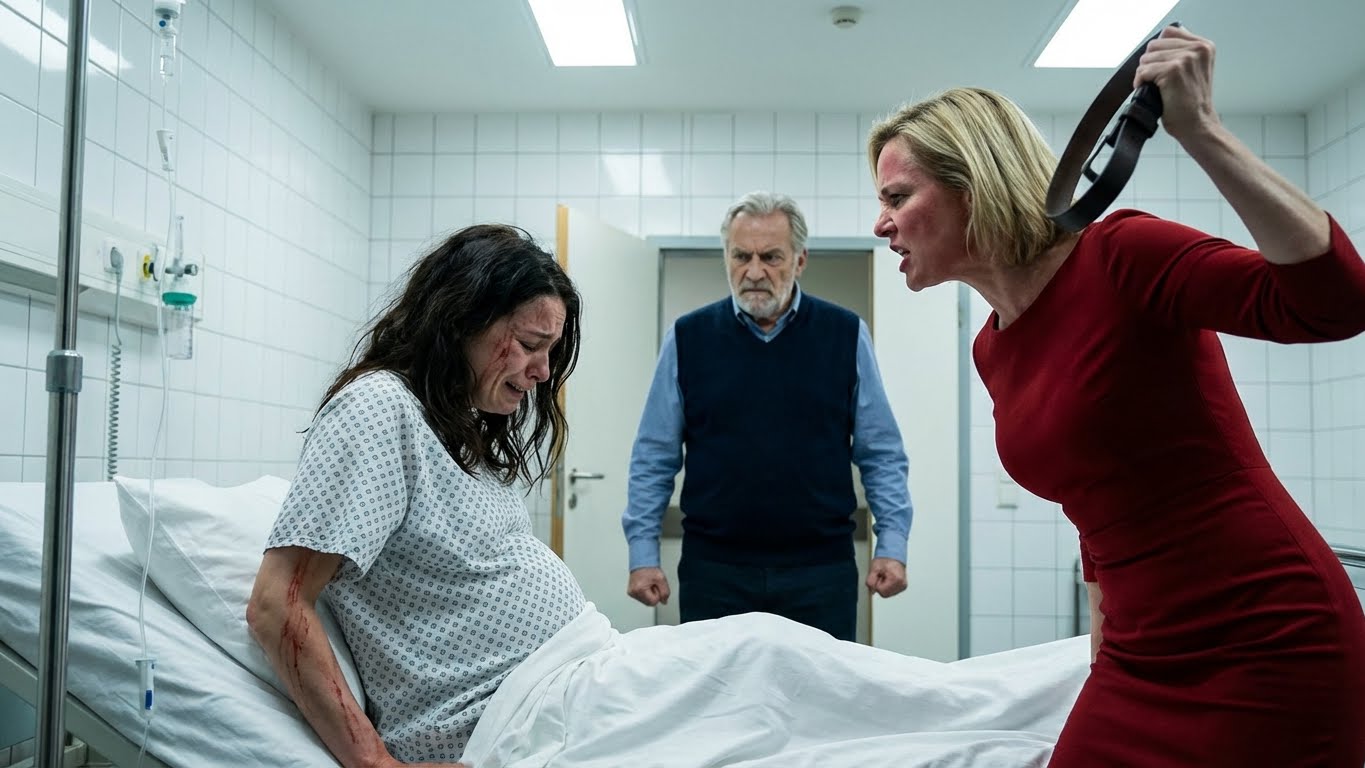 “If you disappear, this baby disappears with you.”…Mistress Brutally Beats Pregnant Wife Using a Belt in Her Hospital Bed — What Her Father Does Next I