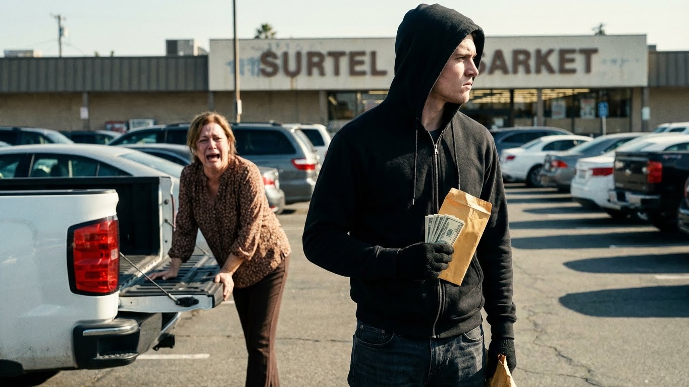 When I visited my daughter-in-law’s family I asked my son to stop at a nearby supermarket to buy a cake. Suddenly the cashier grabbed my hand and whispered something shocking. I went through the back door and started watching him. 5 minutes later…