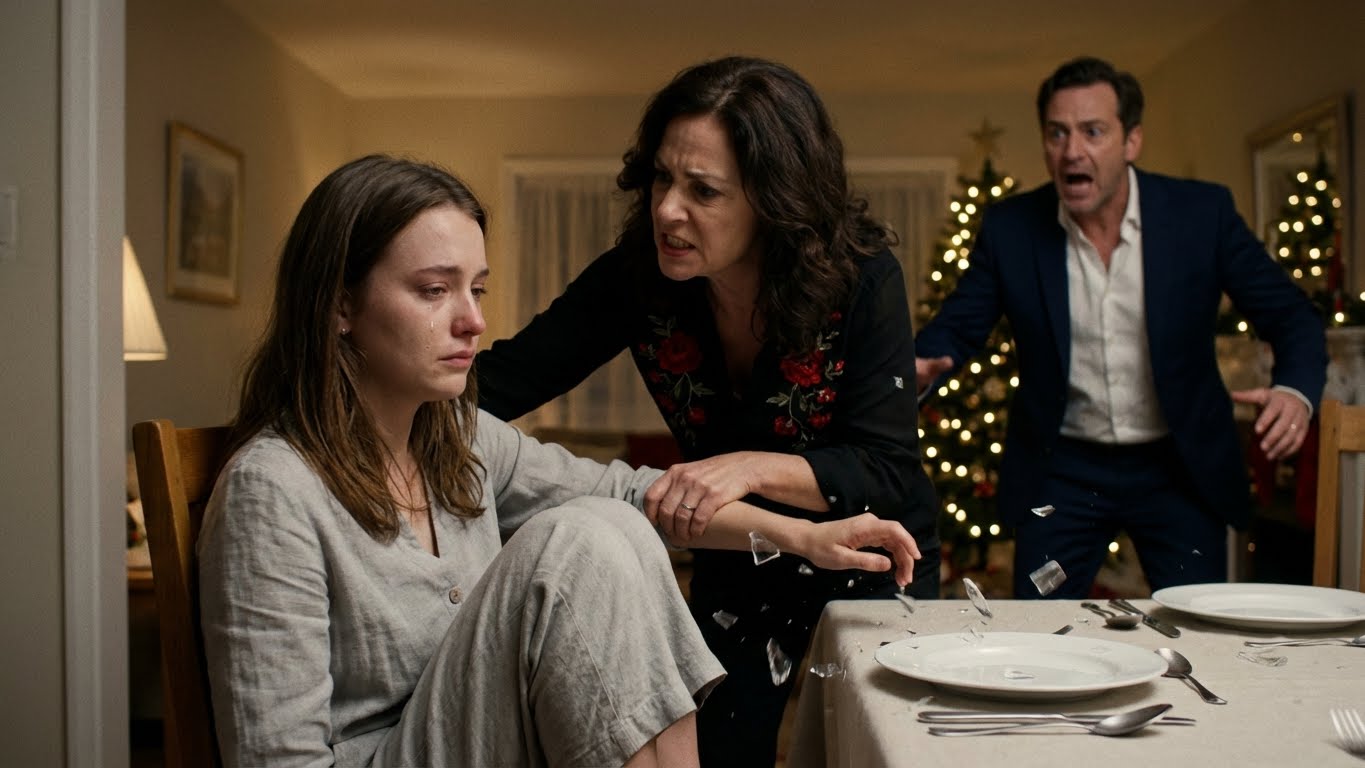 In front of everyone at the holiday table, my mother tried to rip my engagement ring off, accusing me of destroying her dreams and shaming our family. When my fiancé intervened, she screamed that I was never supposed to choose this life. I said nothing and walked away. Eight months later, she reached out, desperate to take back every word.