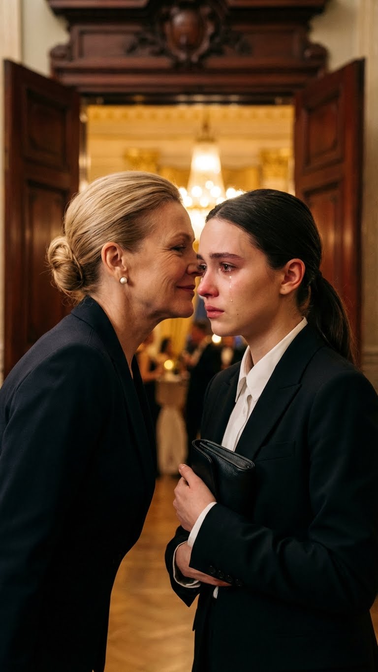 My husband’s coworker scanned me from head to toe and casually implied that I was the reason he stayed late at work. I responded politely and asked her just one quiet question. Her confidence shattered on the spot, and she avoided me for the rest of the party, leaving early and pretending I didn’t exist.