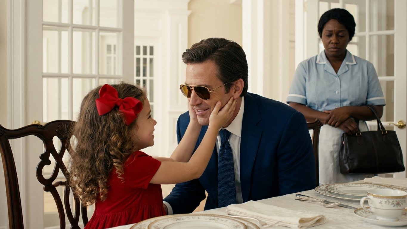 Hace 7 años el empresario ciego cenaba solo… hasta que la hija de la limpiadora hizo lo imposible.