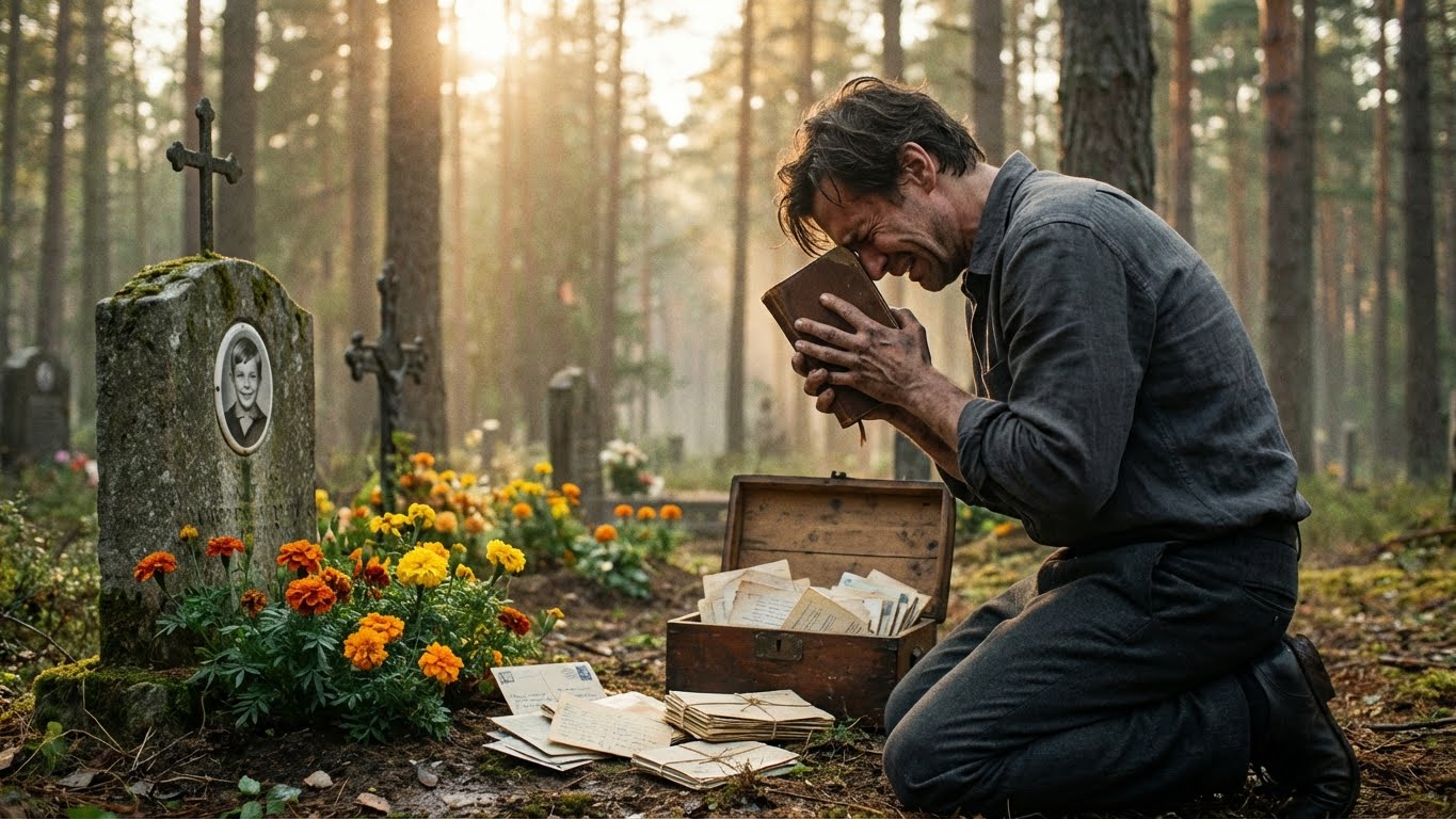Fui contratado para cuidar de una tumba anónima durante cinco años. Ningún familiar apareció jamás… hasta el día en que vi la foto en la lápida: era una foto mía de cuando era niño.