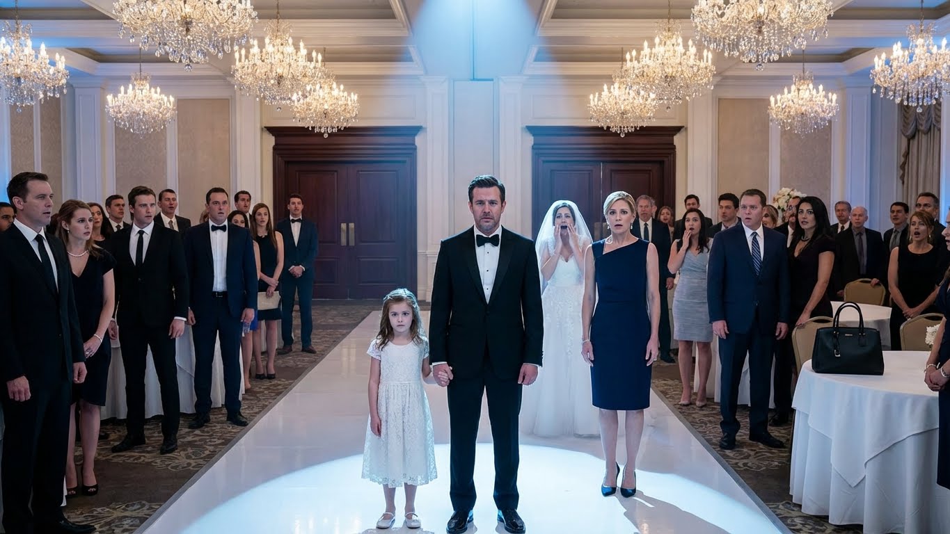 At my sister’s wedding, she jeered at me: “this is my widowed sister—a cheap single mom.” my mother laughed aloud, “anyone interested in taking her home?” the guests laughed in cruelty. then the groom stood up, reached for my daughter’s hand, and said, “i’ll take them.” what happened next was…