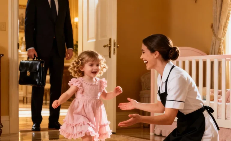 The Billionaire’s Eldest Daughter Had Never Walked. Until He Saw The Maid Doing The Impossible