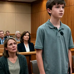 I found an abandoned baby in the hallway and raised him like he was mine. Seventeen years later, when his millionaire birth mother showed up to take him back, he said something in court that left everyone frozen.