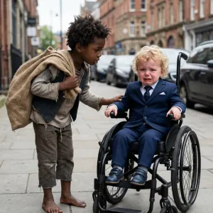 ‘Give me your wheelchair and you’ll walk’—The boy in the wheelchair began to cry… An hour later