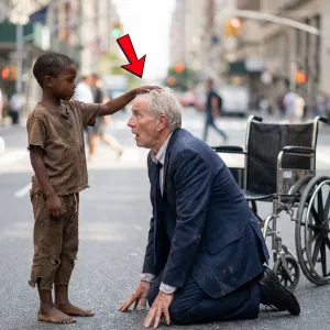 A millionaire fell out of his wheelchair on the road… and a homeless boy did the impossible.
