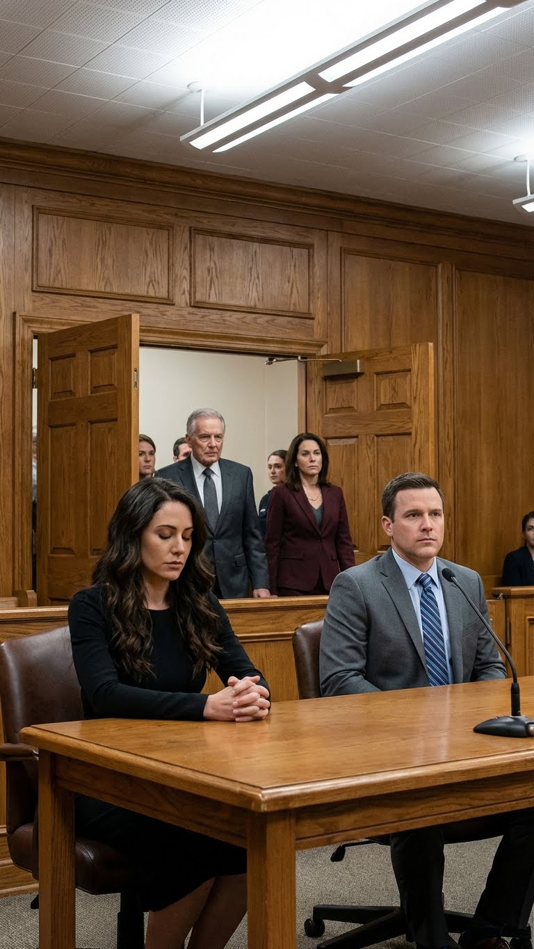 The Courtroom Was Quiet as She Waited — Until Her Family Appeared and Shocked Everyone
