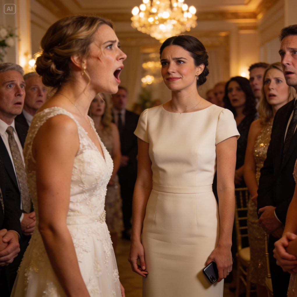 “She’s lying to everyone!” my sister screamed in the middle of the wedding. “She’s not a successful lawyer!” The entire hall froze. I smiled and took out my phone. “You’re right,” I said calmly. “I’m not a lawyer.” Everyone’s heart skipped a beat. “I’m the owner of that law firm.” The air turned solid. And that was only the beginning of everything my sister was about to lose.