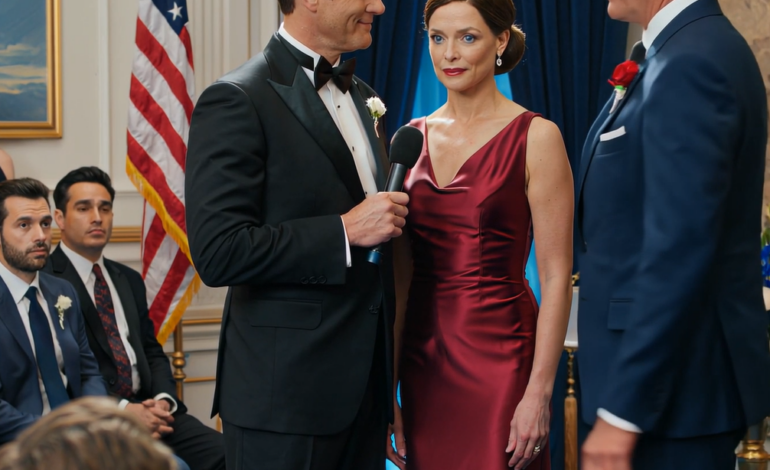 “She’s lucky because I’m still here.” My husband took the microphone at our 25th anniversary party and laughed loudly: “Let’s be honest—I’m the one who made the money, and she just stayed home and took care of the kids.” Then the hotel owner—a powerful man who had been watching from the shadows—stepped onto the stage, took the microphone, and said, “She isn’t lucky… she’s the one I lost. I’ve been waiting 25 years for you to show everyone who you really are like this.”