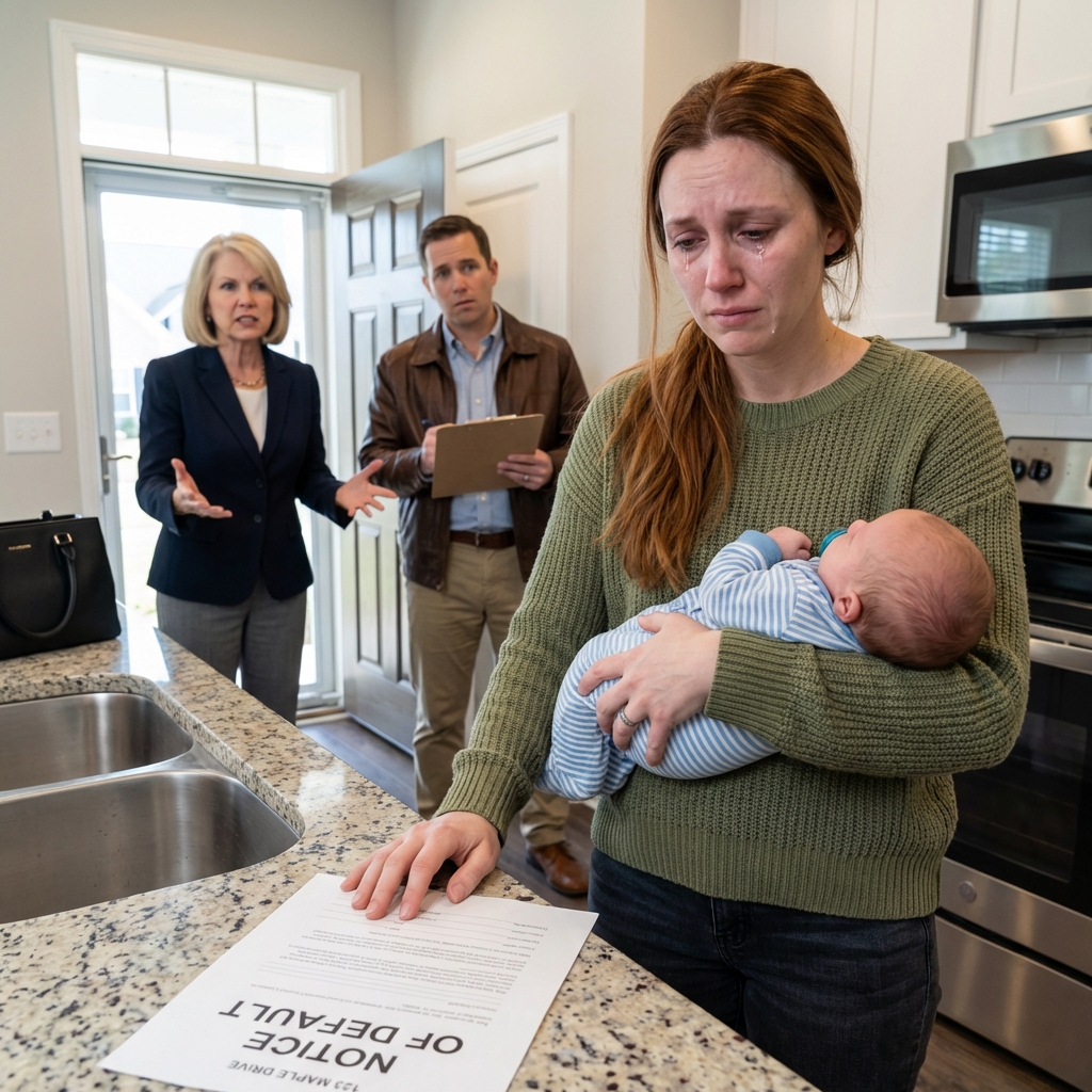 Three months after giving birth, my body still didn’t feel like my own—bleeding, trembling, surviving on fitful sleep and cold coffee. That afternoon, I was standing in the kitchen, rocking my baby with one hand and folding clothes with the other, when the front door burst open. I breathed a sigh of relief. “Daniel? You’re finally home.” He didn’t answer. Instead, a woman’s laughter rang out—bright, unashamed. “Honey, is this where I need to be?” she said. Daniel walked in after her as if I were a stranger. “Yes,” he mumbled, then looked straight at me. “We need to talk.” “Let’s break up.”