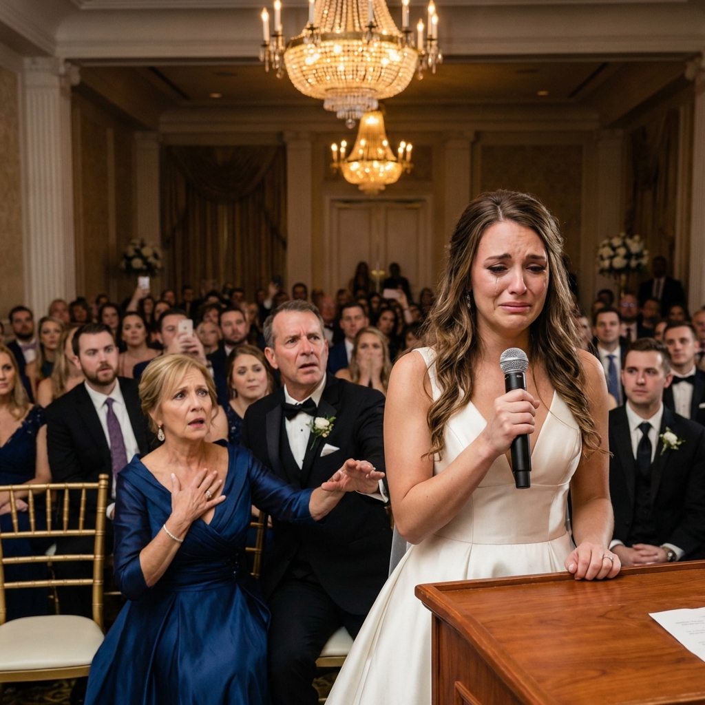 An hour before the wedding, I overheard my fiancé whispering to his mother, “I don’t care about her – I only want her money.” I wiped away my tears, walked up to the altar, and instead of saying “I do,” I said something that made my mother-in-law clutch her chest right there in the hall…