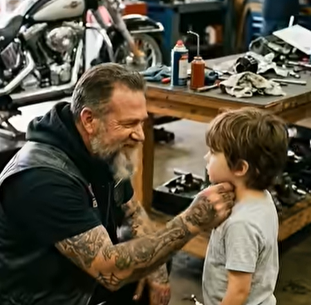 Una ragazza abbandonata ha trovato lavoro in un garage di motociclisti—tutti l’hanno avvertita, ma alla fine ha trovato una famiglia