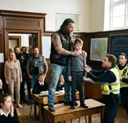 Il ragazzo che si è arrampicato su una scrivania per fermare un motociclista — e la verità che tutti hanno trascurato