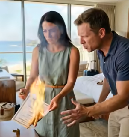 Mio marito pensava di potermi mettere all’angolo durante la nostra luna di miele: o pago io la vacanza di lusso di tutta la sua famiglia, oppure lui chiede il divorzio. Non ho discusso. Ho sorriso, ho dato fuoco al nostro certificato di matrimonio e ho detto: “Vai pure. Il contratto mi lascia la casa e 9 milioni di dollari.”