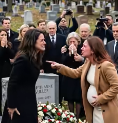 Nel mezzo del funerale di mio marito, mia sorella si alzò in piedi e affermò di essere incinta di suo figlio—e che meritava metà dei suoi 50 milioni di dollari di patrimonio. Ho chiesto: “Sei serio?” Ha detto di sì senza esitazione. Ho riso così tanto che tutta la stanza è rimasta in silenzio.
