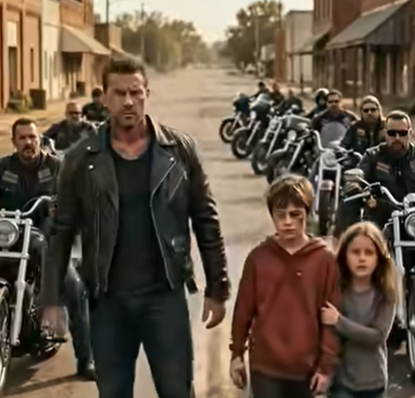 Il ragazzo rimase ferito mentre proteggeva la figlia del motociclista—all’alba erano arrivati 200 Hells Angels.