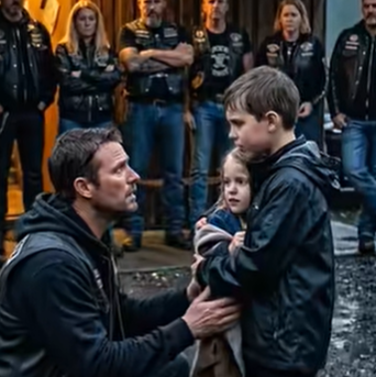 Un ragazzino di 12 anni ha portato la sorellina attraverso un temporale freddo e ha bussato alla porta di un club per motociclisti senza altro posto dove rivolgersi — finché gli uomini all’interno non hanno preso una decisione che avrebbe cambiato le loro vite per sempre.