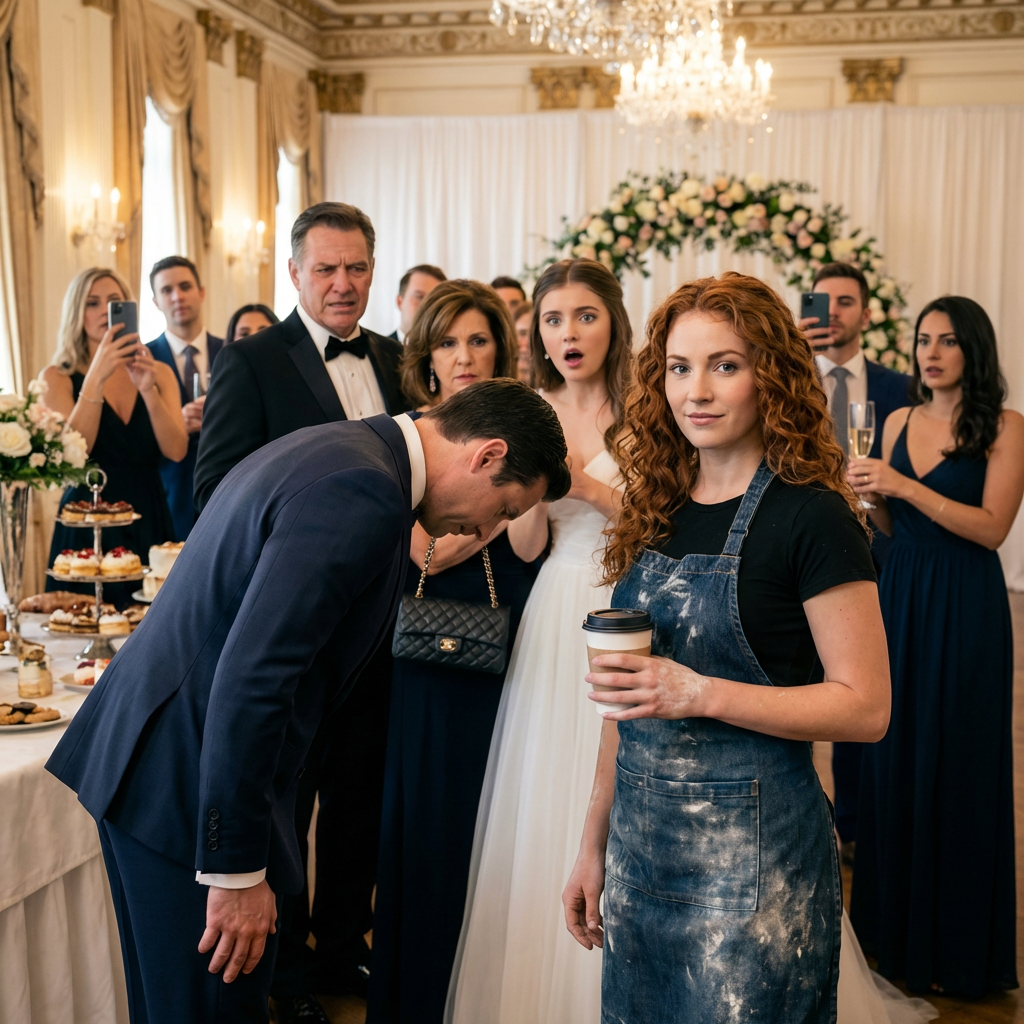 I never told my family that I was the reason they still lived in luxury. To them, I was just a “peasant baker” with flour-stained hands. They uninvited me from my sister’s engagement party because I “ruined the aesthetic,” then demanded I cater the event for free when their chef quit. My sister screamed that I was jealous of her wealthy fiancé. Then, the door opened. It was her fiancé, the billionaire hotel mogul. He walked past them and bowed to me. “Ms. Abigail,” he said. “Your father has been blocking my multi-million dollar partnership offers for months.” I looked at my parents’ terrified faces, took off my apron, and handed the fiancé a coffee. “The engagement is off,” he said. “And the bakery is closed.”